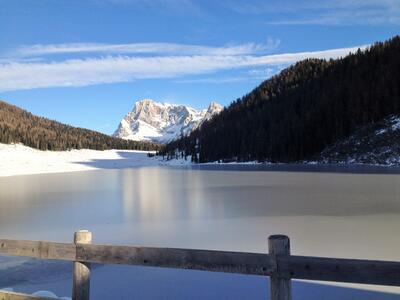 Lago di Calaita ghiacciato 