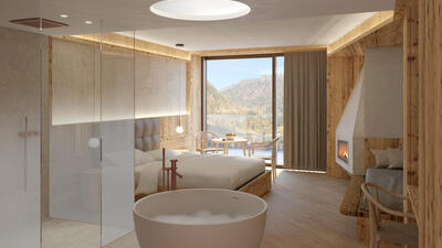 Rooms and Suites: from your room to the centre of Fiera di Primiero there are exactly 21 steps… we counted them :-)