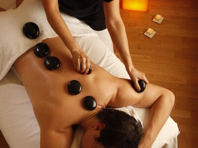 Here is the Stone Massage
